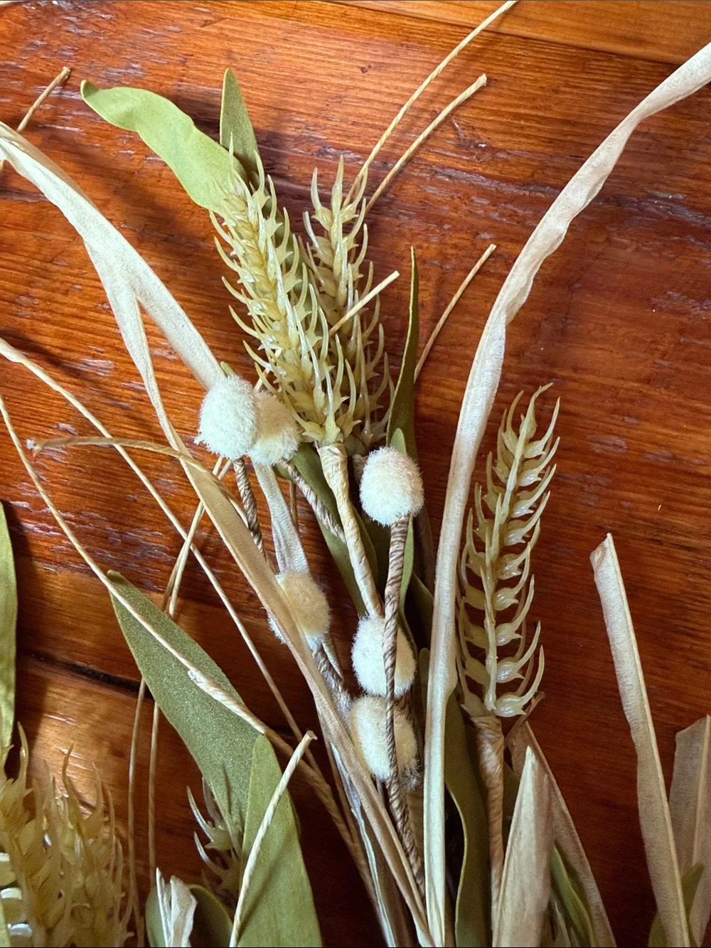 🌾 3 NWOT 32” Neutral/Green Wheat Stem Spray. Great for Fall Decor Arrangements
